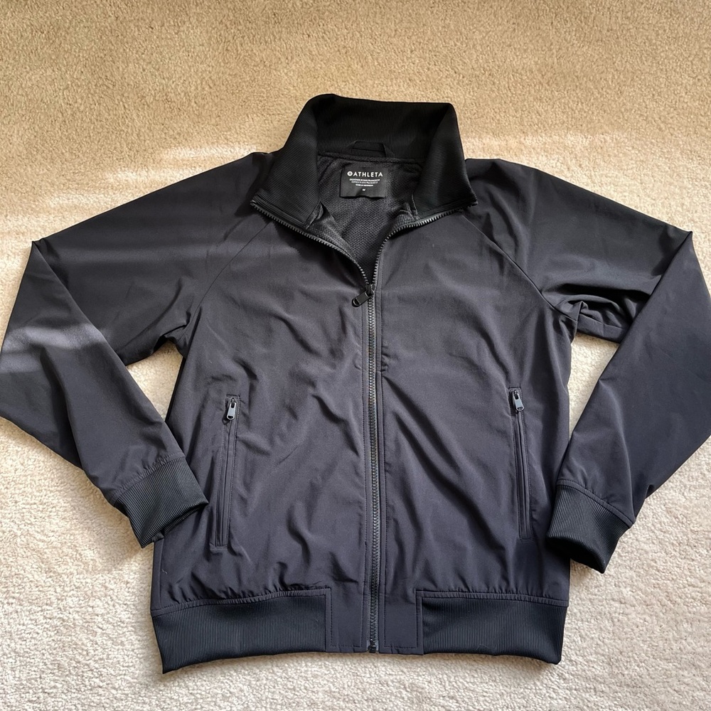 Athleta Brooklyn Full-Zip Jacket with Zip Pockets, Black